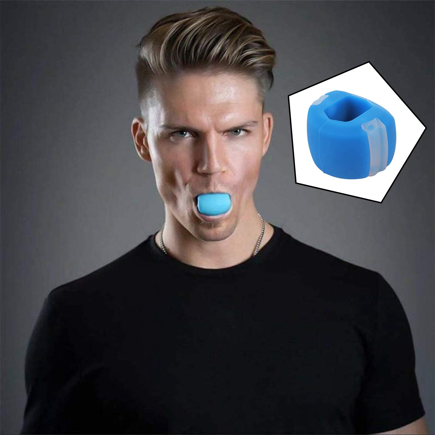 6101 V Cn Blue Jaw Exerciser Used To Gain Sharp And Chiselled Jawline Easily And Fast. 6101 V Cn Blue Jaw Exerciser Used To Gain Sharp And Chiselled Jawline Easily And Fast.